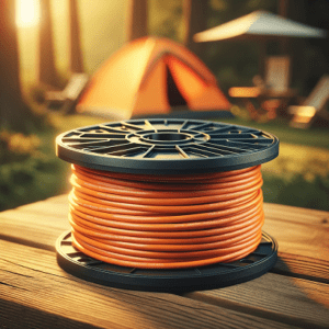 Camping-Kabeltrommel orange