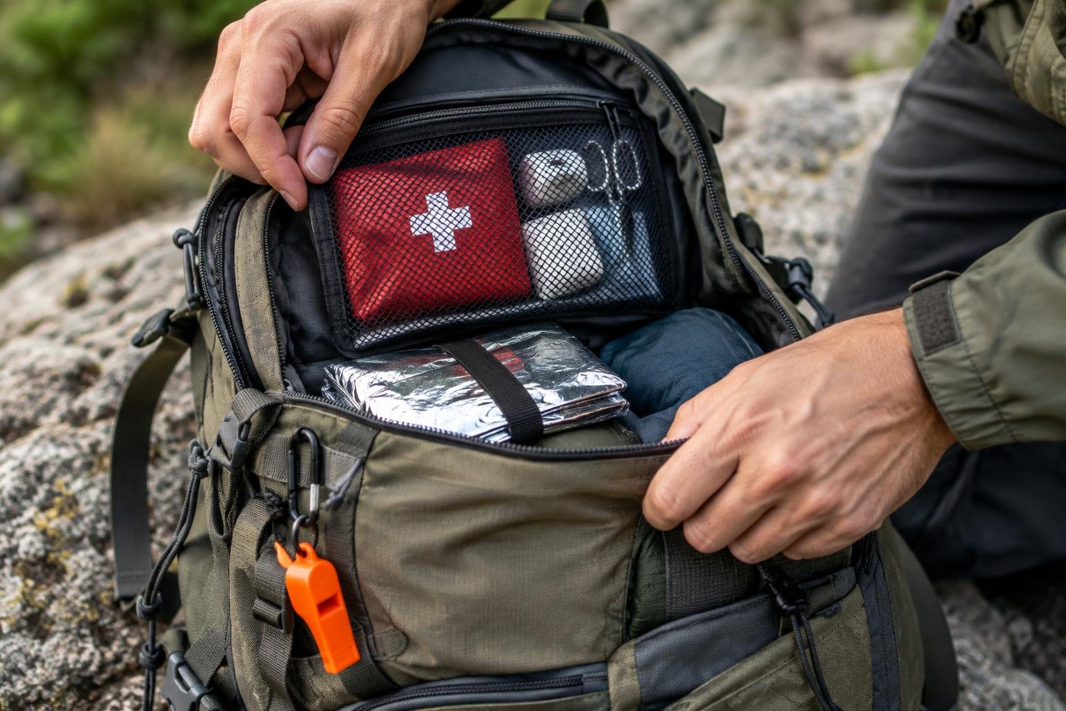 Symbolbild zu Notfallausrüstung für Camping, Van- und Dachzelt-Reisen
